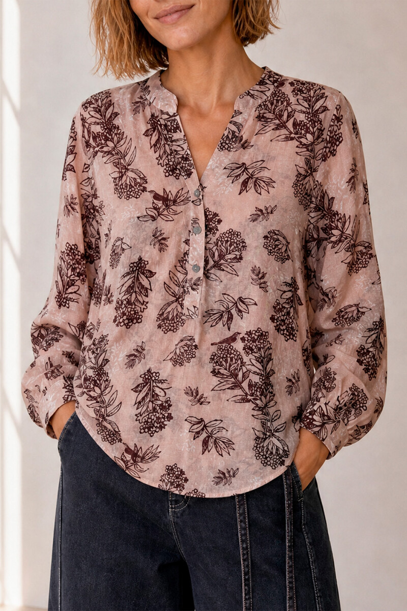 CAMISA JULIA RAMOS ROSA