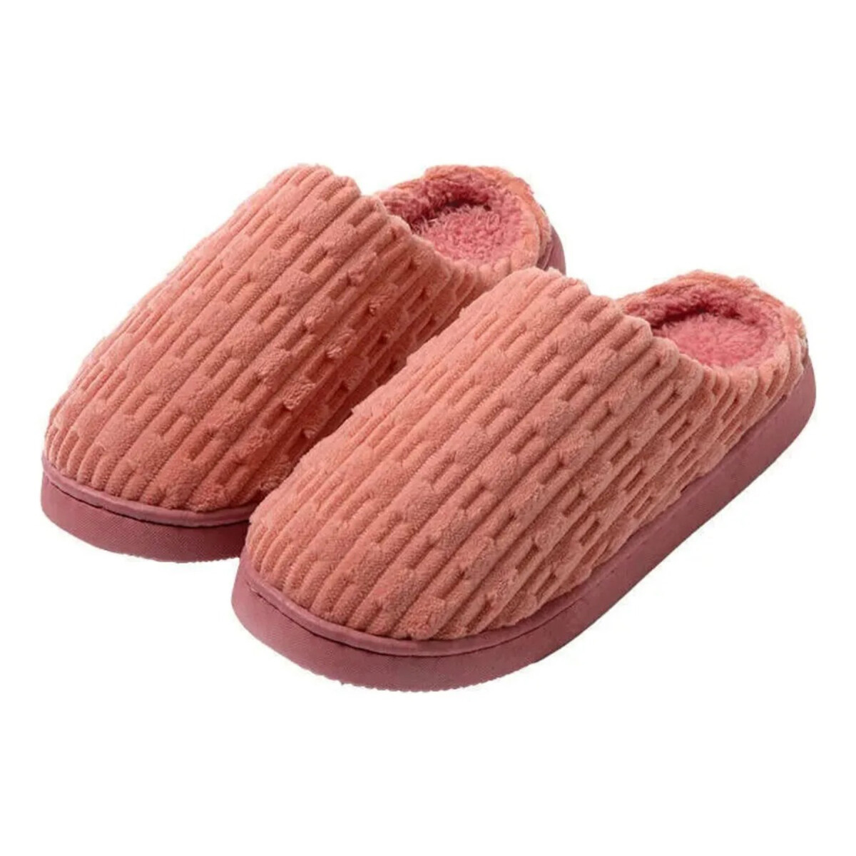 Pantufla Danesa De Dama Slide Cómoda Abrigada Invierno - Color Rosado 