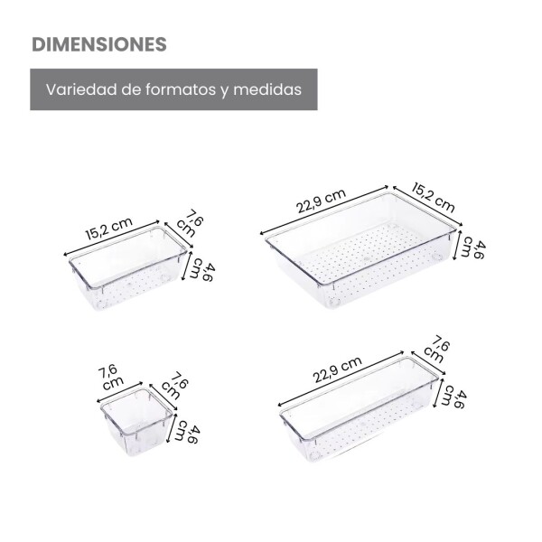 Set X 25 Organizador Contenedor Acrilico Maquillaje Apilable IMBACK Set X 25 Organizador Contenedor Acrilico Maquillaje Apilable IMBACK