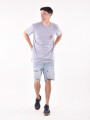REMERA SUN GRIS MELANGE M