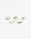 Sets Anillos Color Set De Anillos Mix Silver - Plateado Niquel