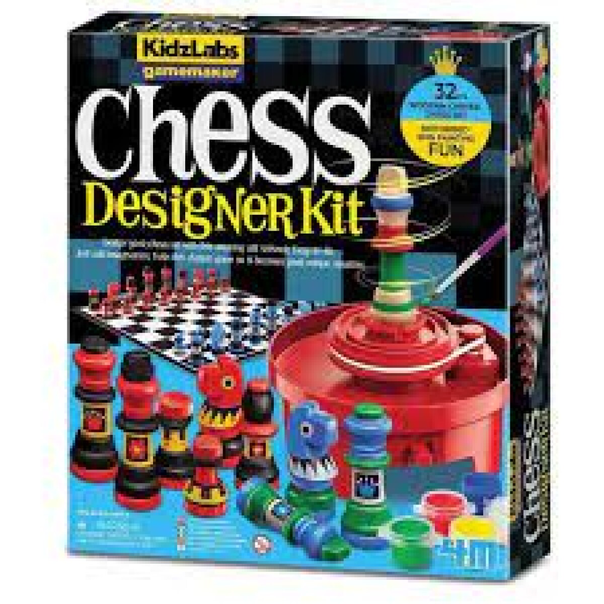 Kit para diseñar tu juego de ajedrez 4M 