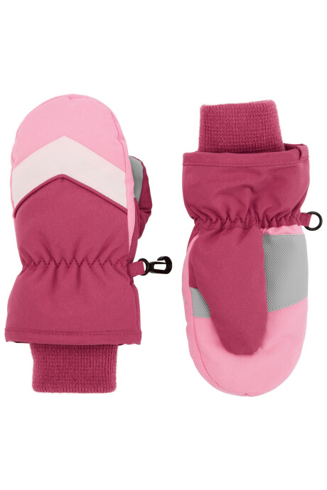 Guantes impermeables, rosados Sin color