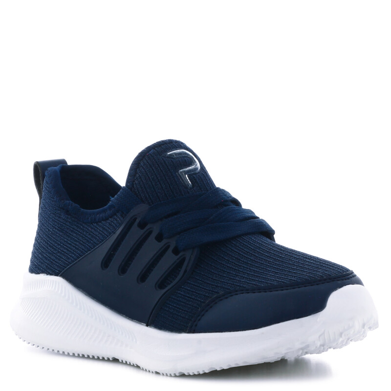 Championes de Niños Push tejido y acordonado BIGELO Azul Marino