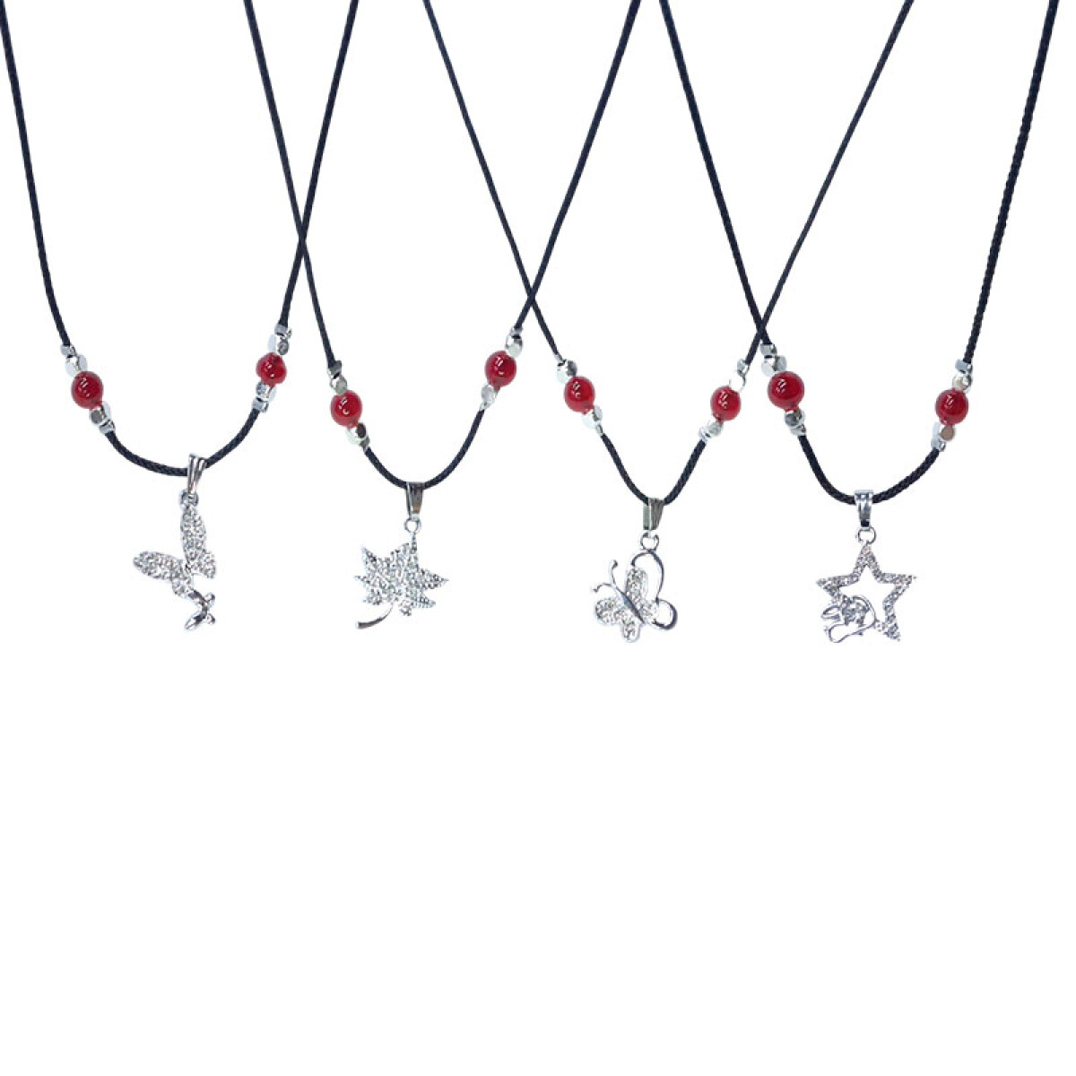 Collar piedra roja y colgante - Collar Piedra Roja Y Colgante 