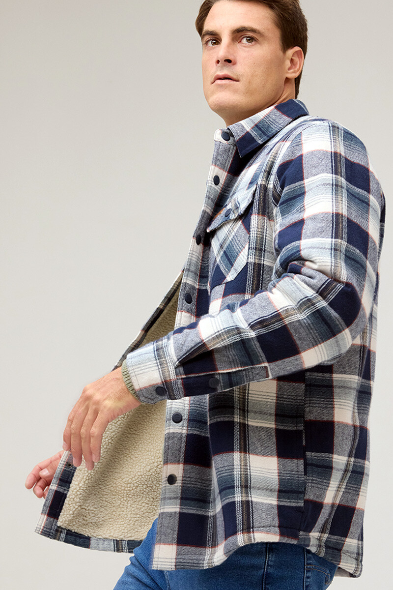 CAMPERA LEÑADORA CON CORDERITO - Azulosc 
