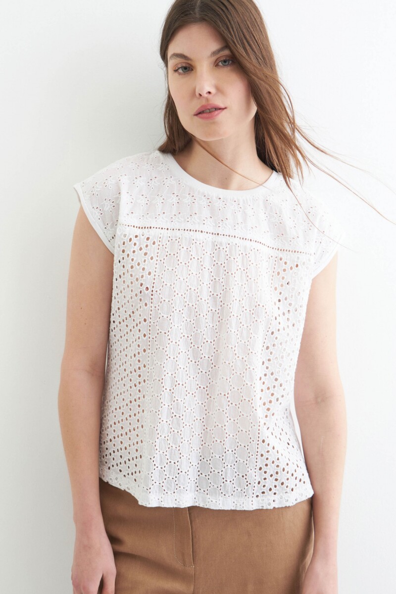 Blusas discount con broderie