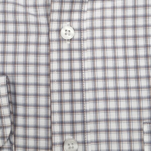 Camisa a Cuadros Filete Naranja