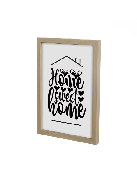CUADRO SWEET HOME MADERA
