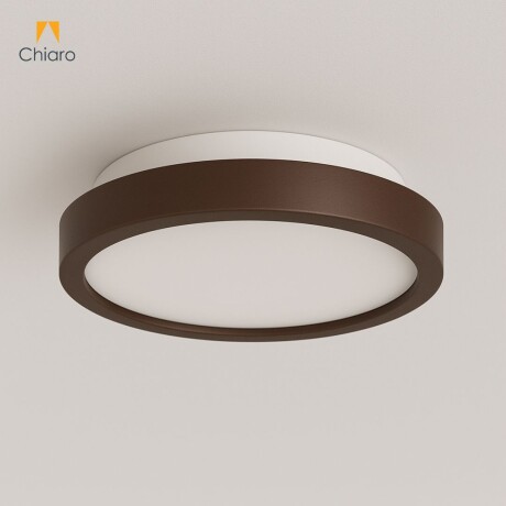 Plafón LED pequeño moderno, Dimerizable 15W 20CM MARRÓN CAFÉ