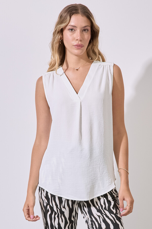 Blusa Escote V CRUDO