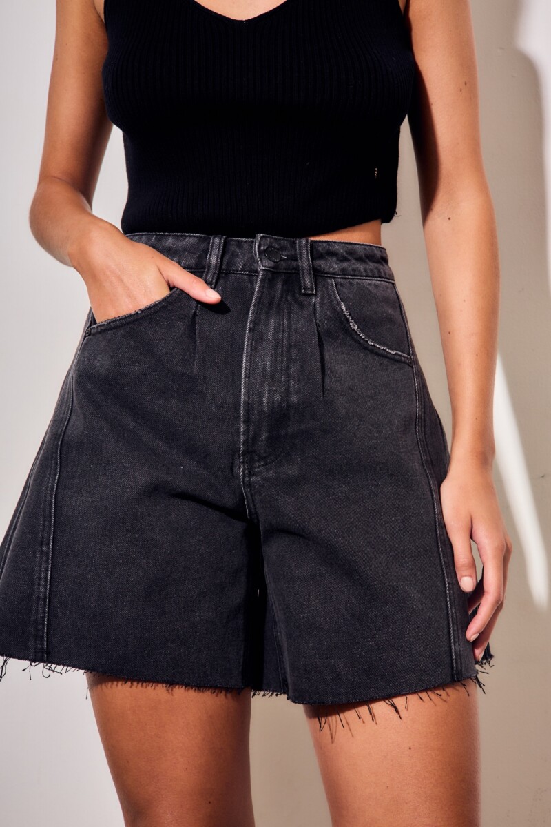 Bermuda Wide Leg Negro