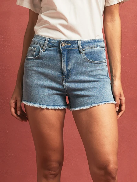SHORT PAULA AZUL CLARO