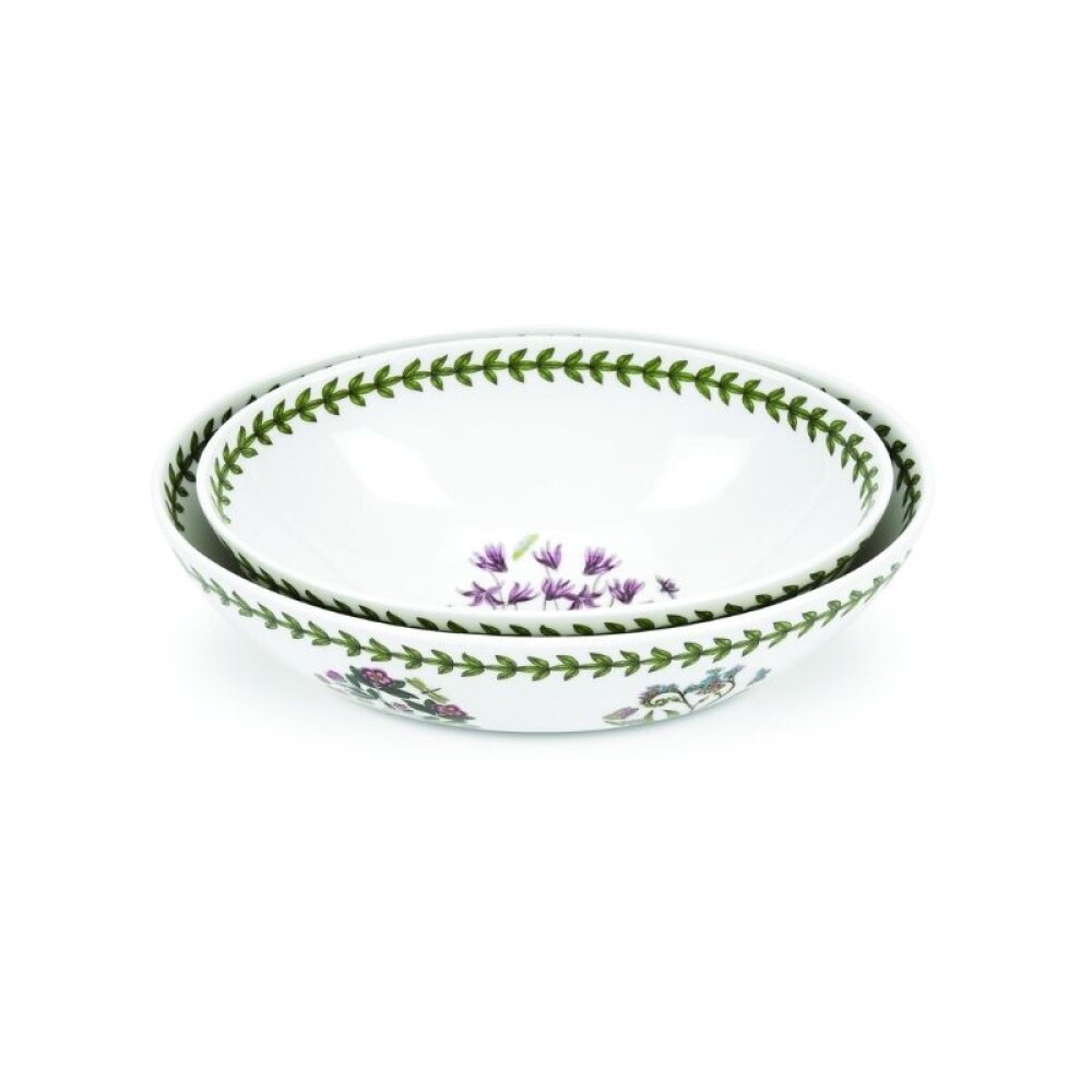 PORTMEIRION BOT GARDEN OVAL SET X 2 20&22 CM PORTMEIRION BOT GARDEN OVAL SET X 2 20&22 CM