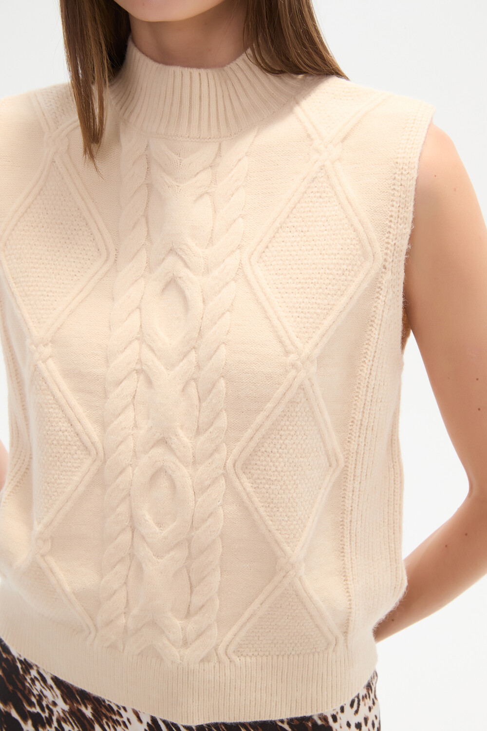 Chaleco Vesti Beige Claro