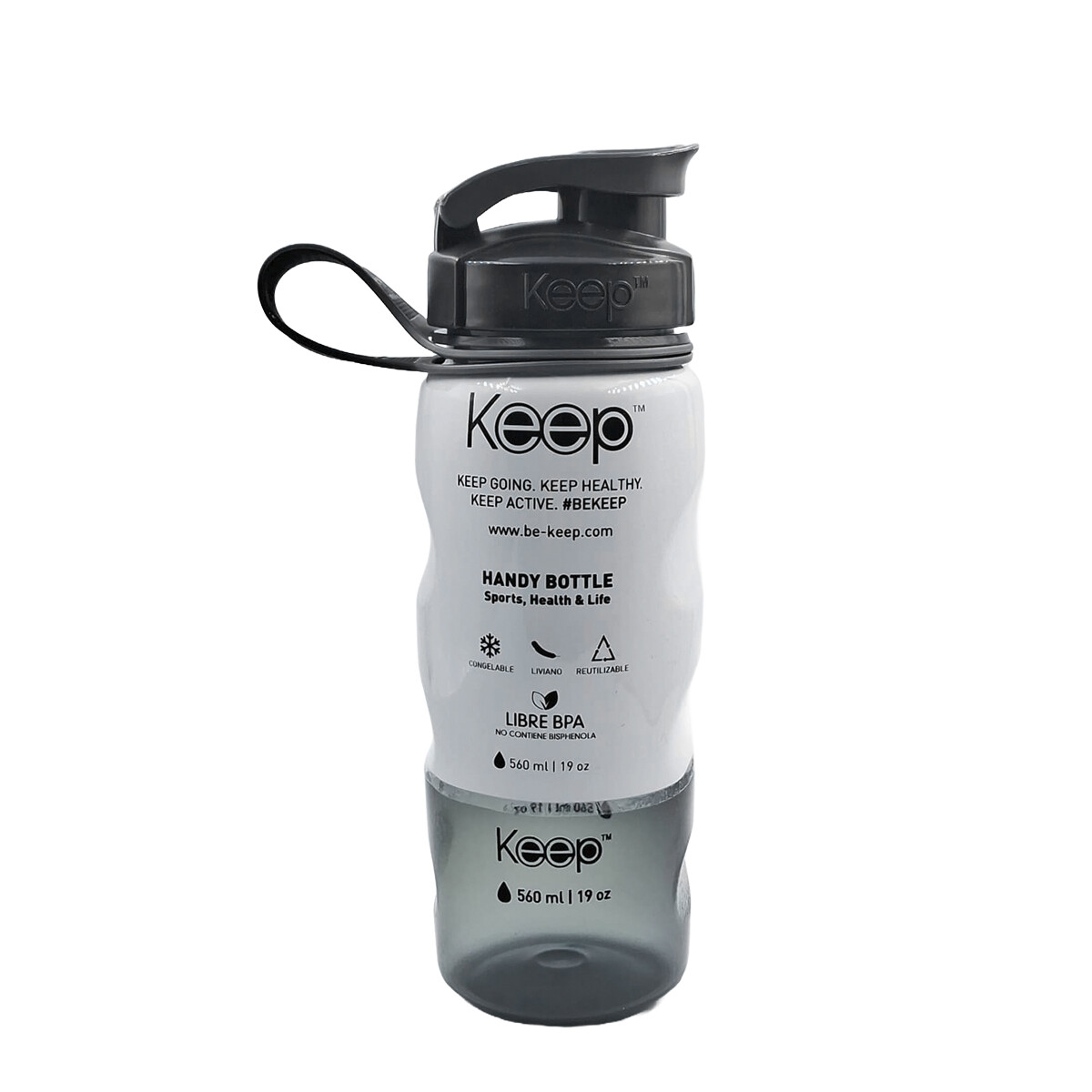 Botella Colores 560ml Keep - Negro 