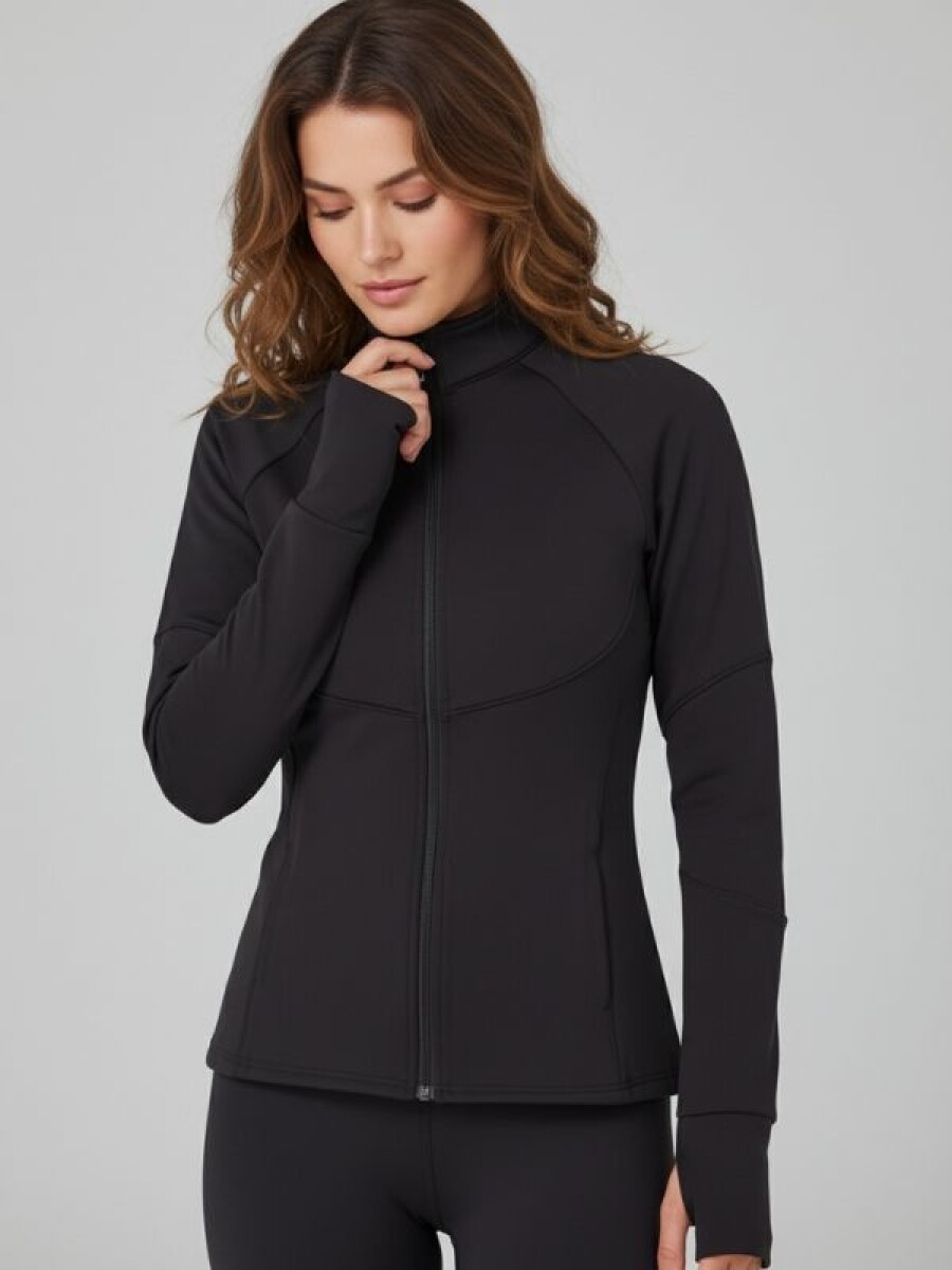 Campera Dama Slim Fila S-XL - Negro 