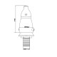 BIDET MONOC CR C/TRANSF 35MM BRILLO TOLEDO CROMO