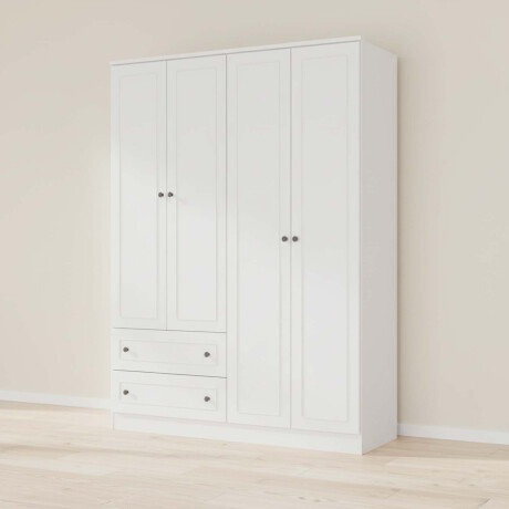 PLACARD 4 PUERTAS MDF BLANCO AMERICANO PLUS