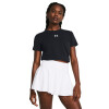 Remera Under Armour Rival Core SS-BLK de Mujer - 1383648-001 Negro-blanco