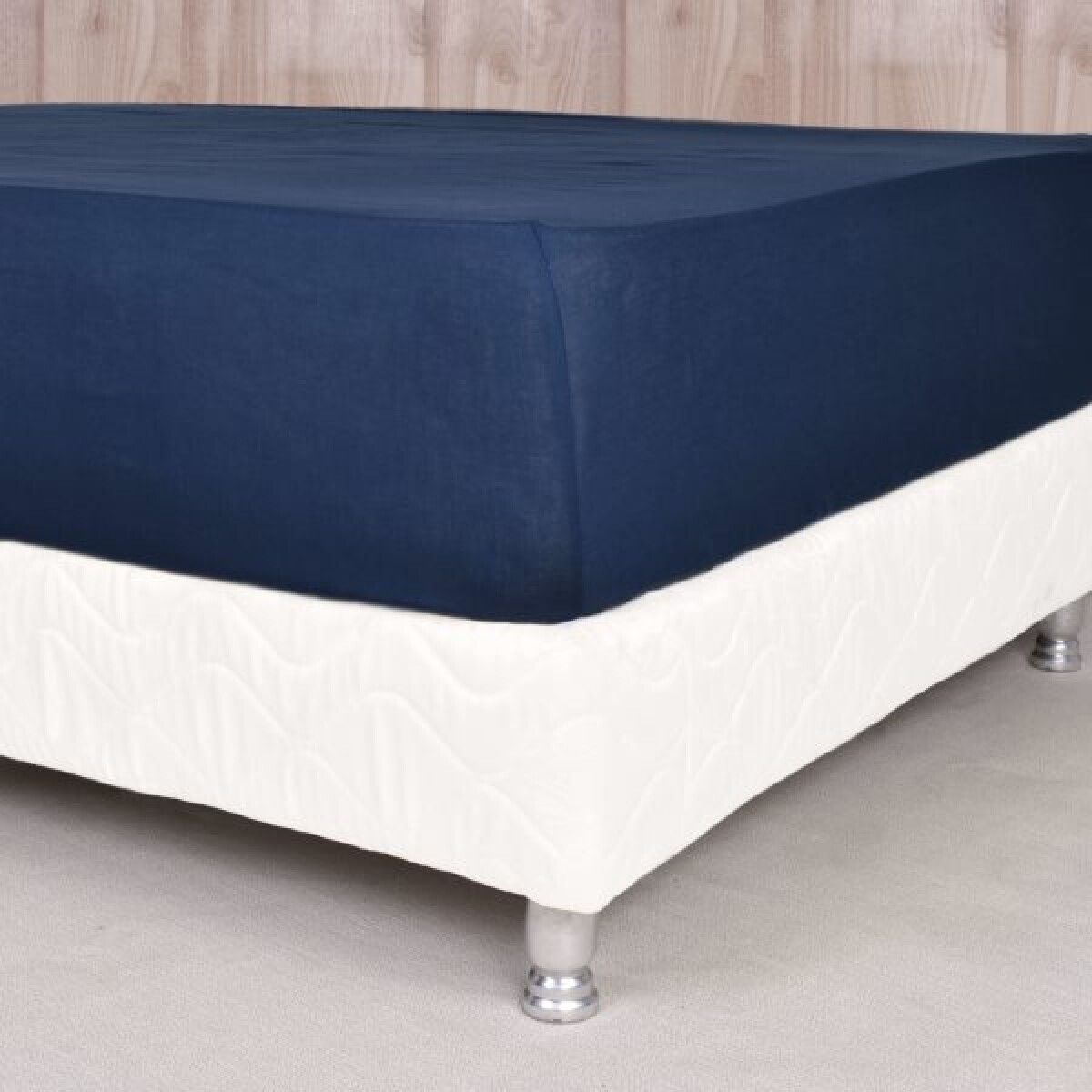 Sábana ajustable 120 hilos Color Azul - Twin 