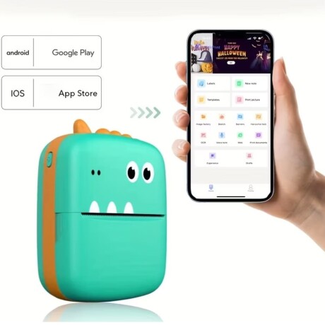 Impresora Térmica Inalámbrica A8 Diseño Dino Ub 001
