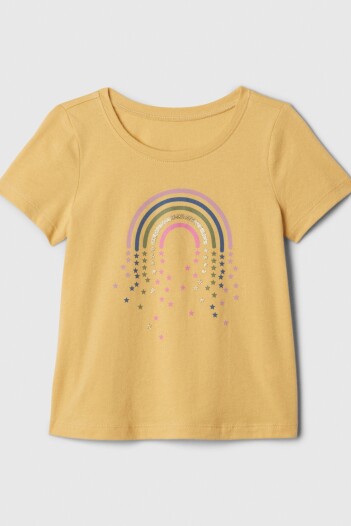 Remera Logo Gap Toddler Niña French Almond