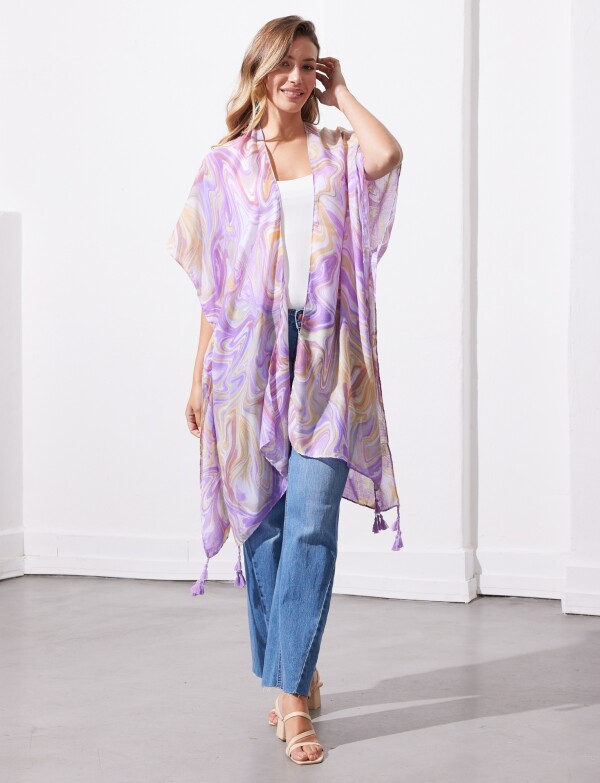 Kimono Printed LAVANDA/MULTI