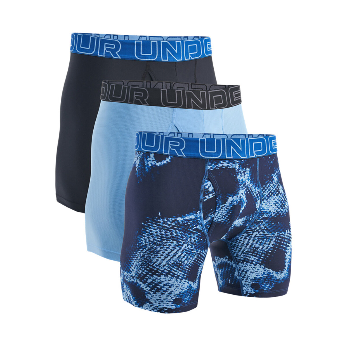 UA PERFORMANCE TECH MESH - NOVELTY (3 PACK) - ETHER BLUE 