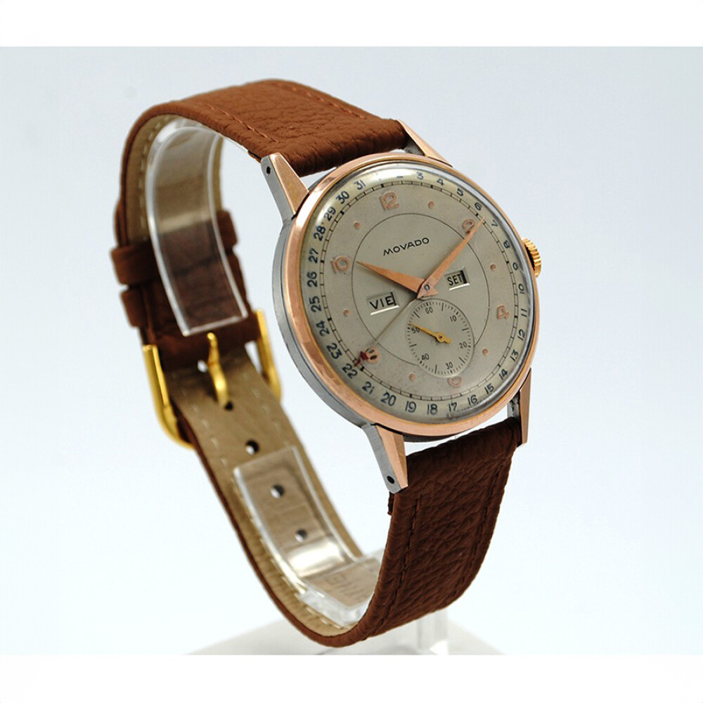 Movado Triple Calendario 14836 Calibre 470 Enchapado En Oro Y Acero Inoxidable 36 Mm Movado Triple Calendario 14836 Calibre 470 Enchapado En Oro Y Acero Inoxidable 36 Mm