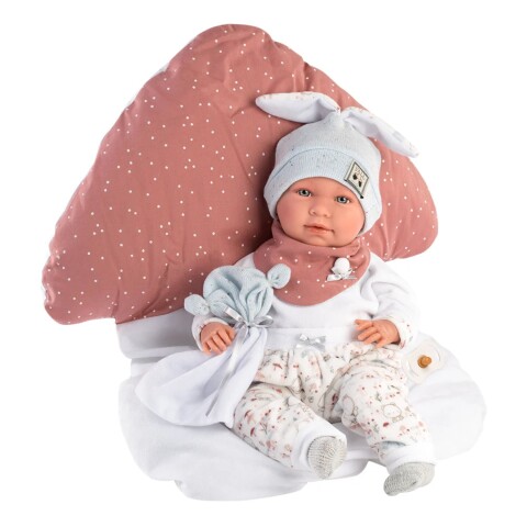 Muñeca Llorens Bebe Mimi Llorona Con Cojin Seta 42 cm Muñeca Llorens Bebe Mimi Llorona Con Cojin Seta 42 cm
