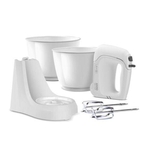 Batidora Arno Mini Chef 4 Velocidad 2 Bowls HM10 Blanca