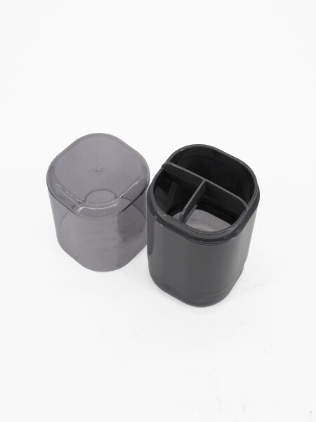 SOPORTE CEPILLO DE DIENTES GRIS (V)