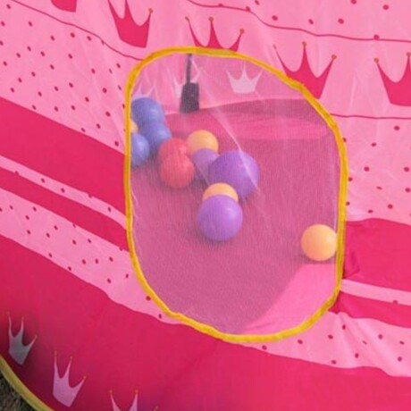Carpa Castillo Para Niño O Niña C/mosquitero Y Suelo Rosa