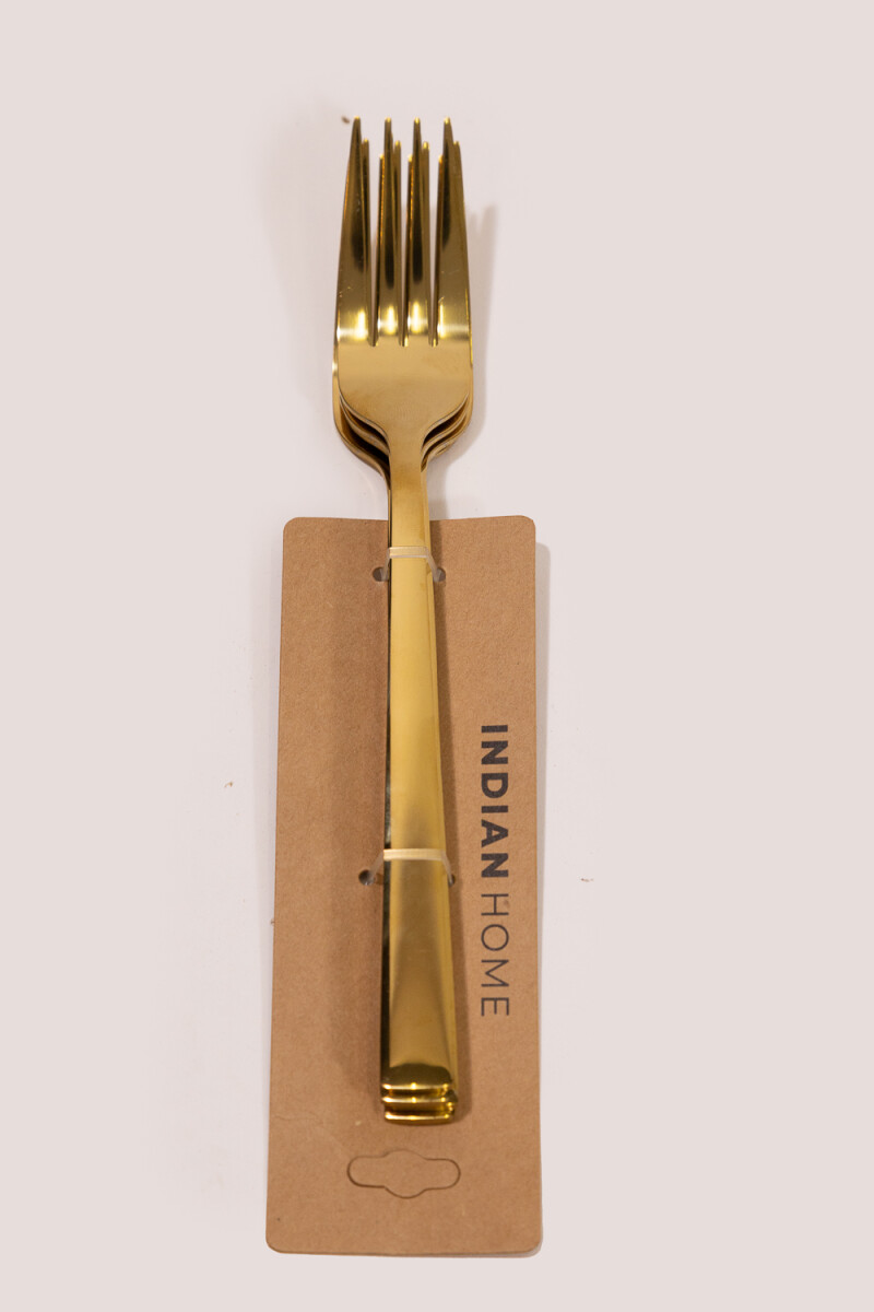 Tenedor Set 4 Un. - Dorado 