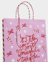 Accesorios Regalos Estampados Bolsa De Regalo L Con Diseño Navideño Y Tag Colgante - Combinacion Multicolor