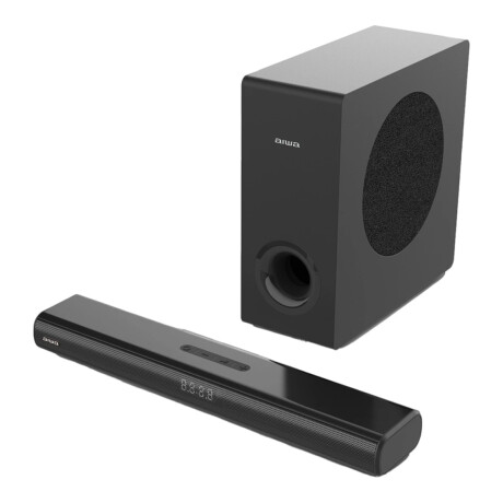 Aiwa - Barra de Sonido con Subwoofer Inalámbrico\nAWSBC800WW - Canales 2.1. 80W. Bluetooth. 001