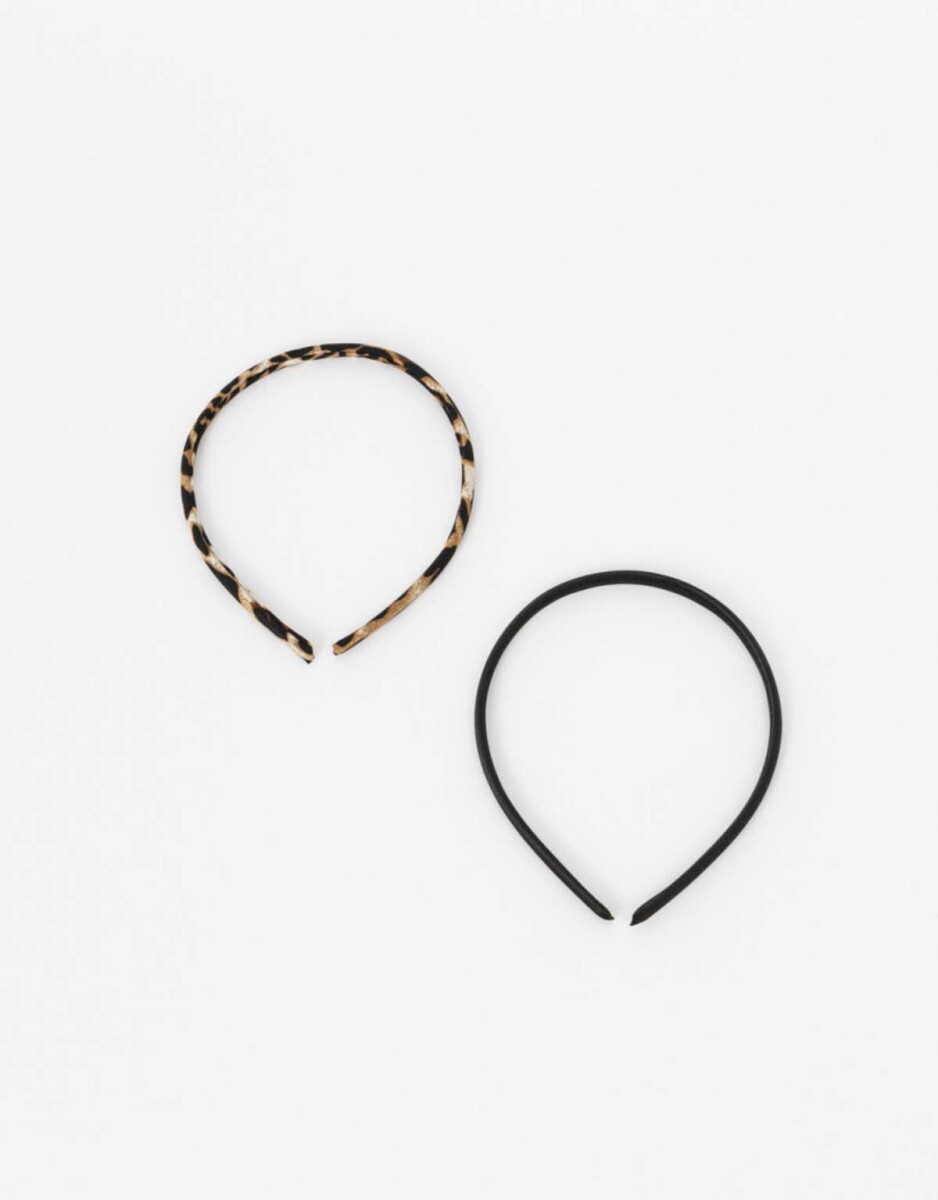 Set De Mix Vinchas Animal Print - Combinacion Bicolor 