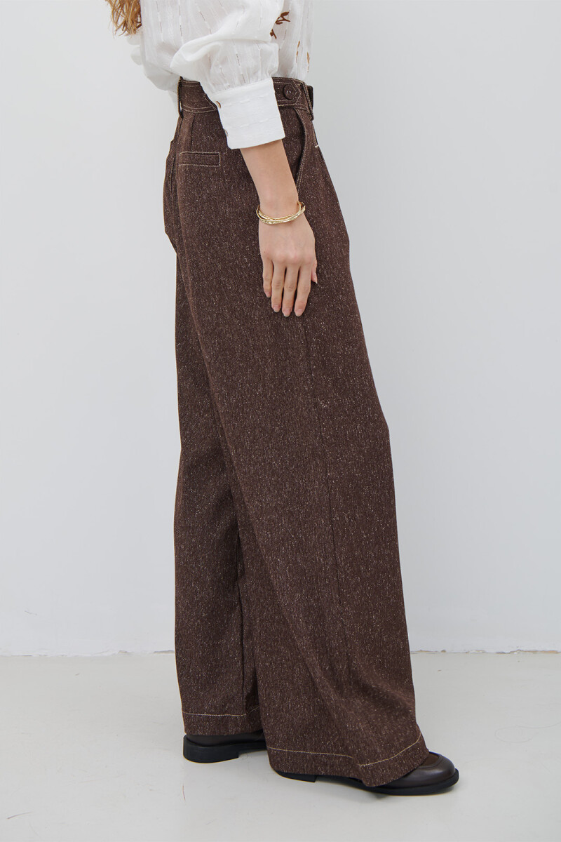 PANTALON MINI ESPIGA MARRON
