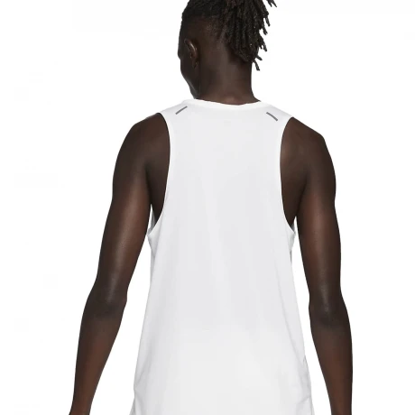 Musculosa Nike Running Hombre Df Rise 365 Tank White/(Reflective Silv) S/C