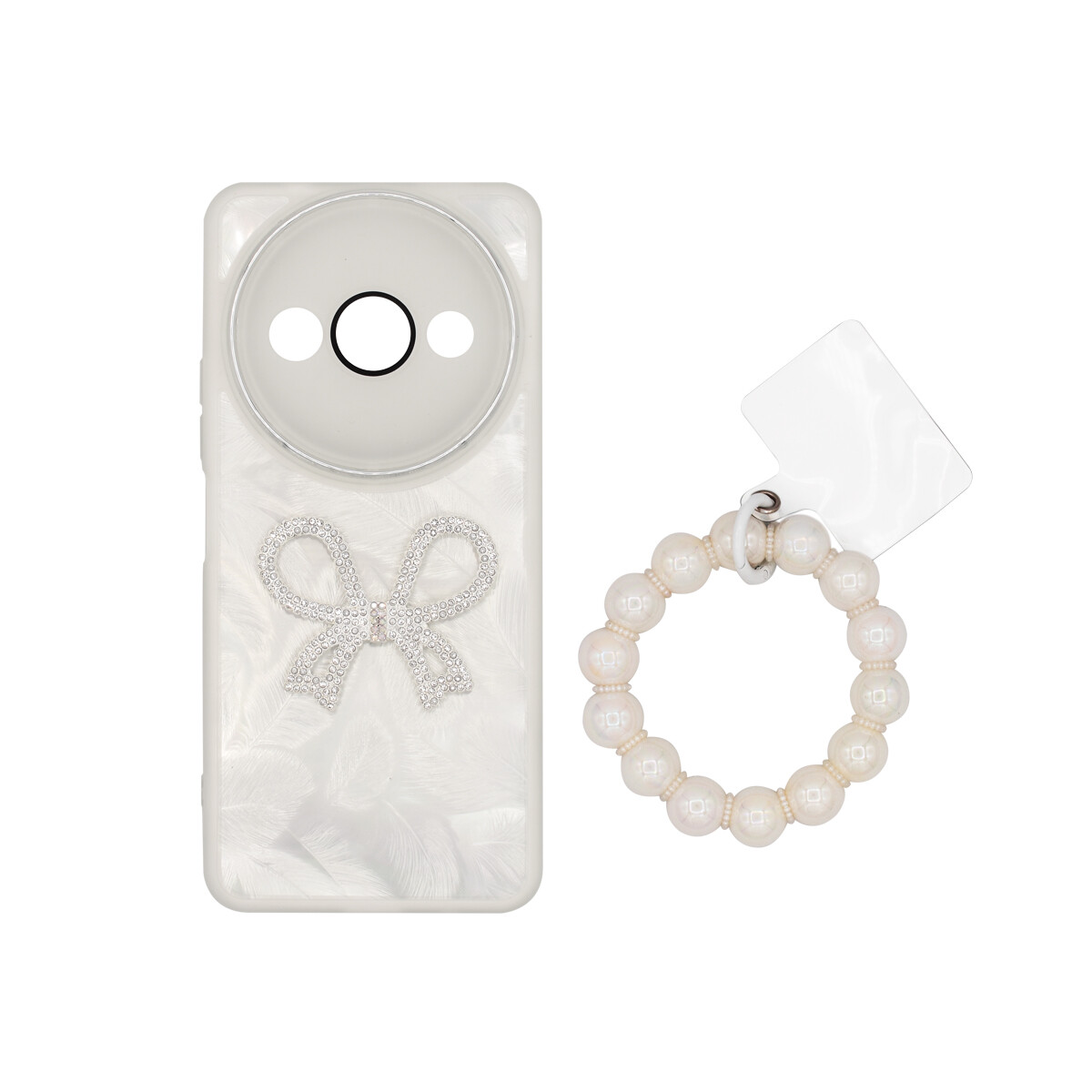 Protector para Xioami Redmi A3 diseño moña con correa 