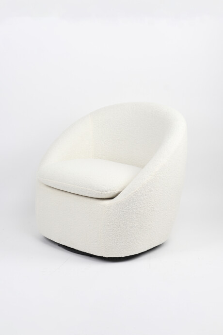 Butaca Con Base Giratoria Amelie Blanco