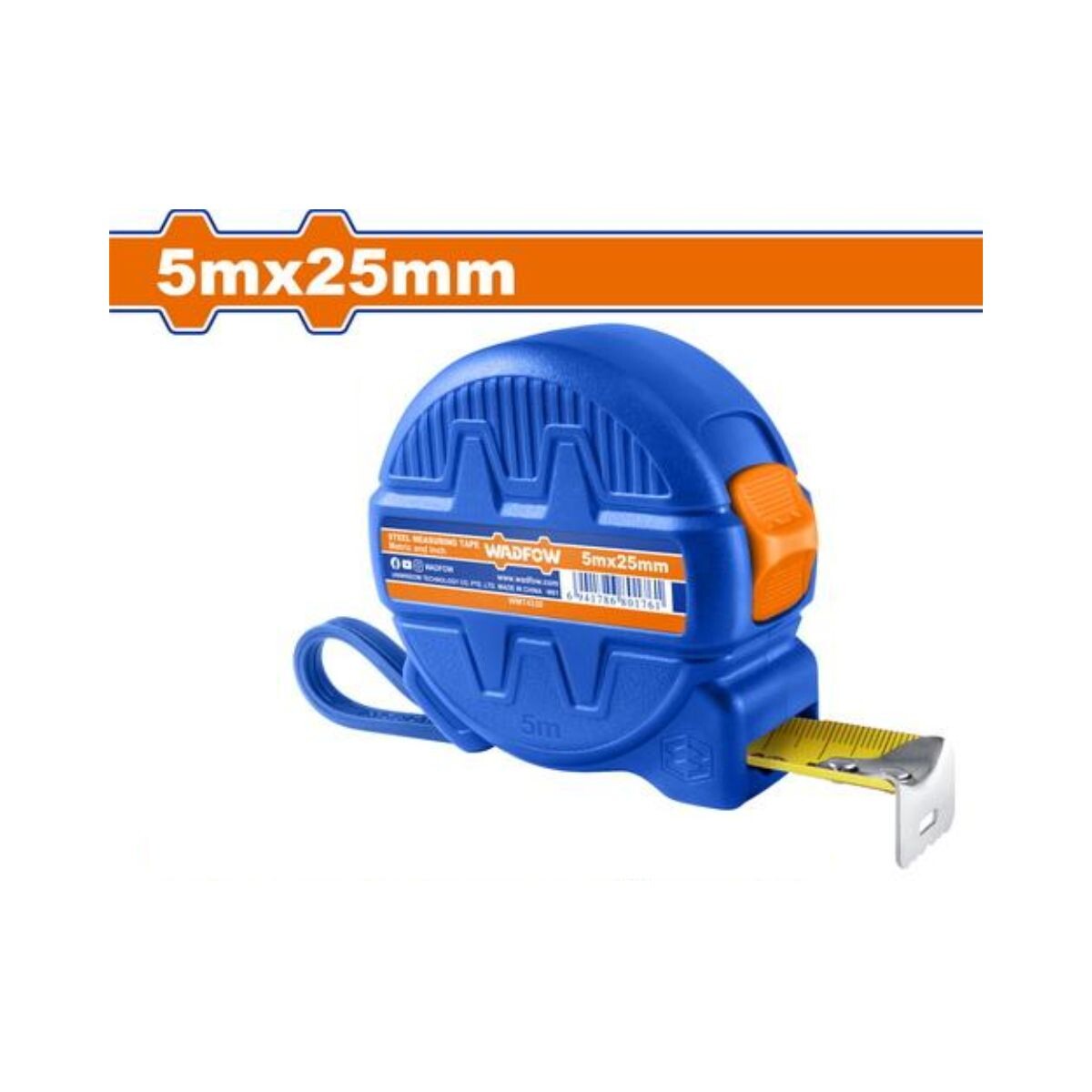 Cinta Metrica 5mt X 25mm Wadfow