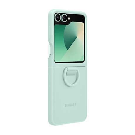 Funda Samsung Silicone Case con Anillo Original para Galaxy Z Flip6 EF-PF741 Green