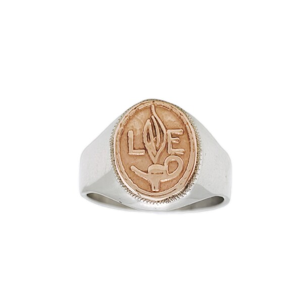Anillo Profesión Nurse-Plata y Oro-Sin Piedra-AP5008 Sinpiedra