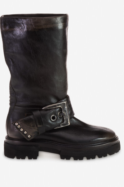 LADIES LEATHER BOOTS Gris