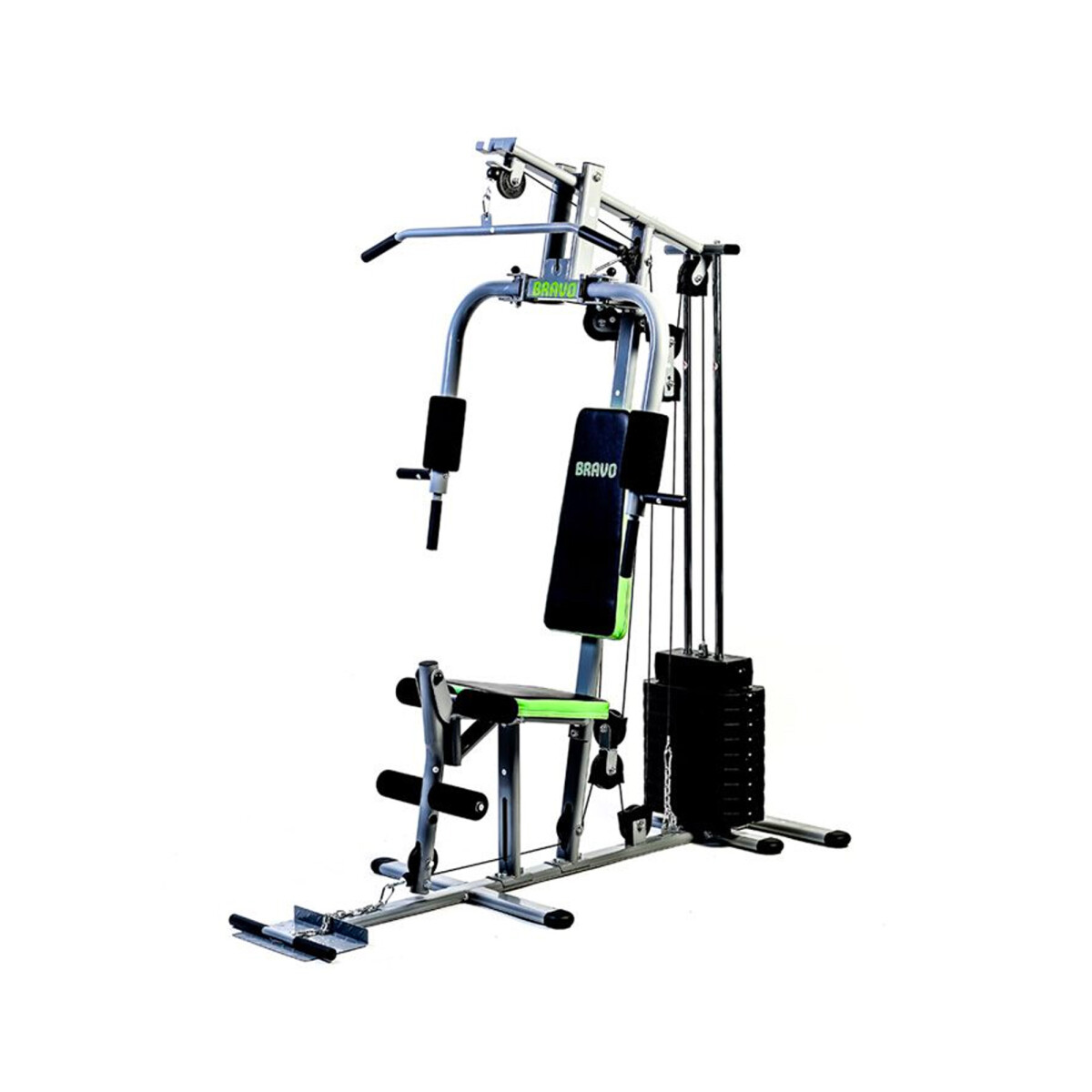 Gimnasio Multifunción Bravo - Inox/Verde 