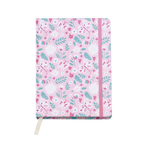 Libreta A5 De Tapa Dura Estampa De Mariposa
