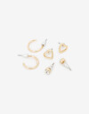 Aros Sets Strass Set De Aros Metal - Dorado