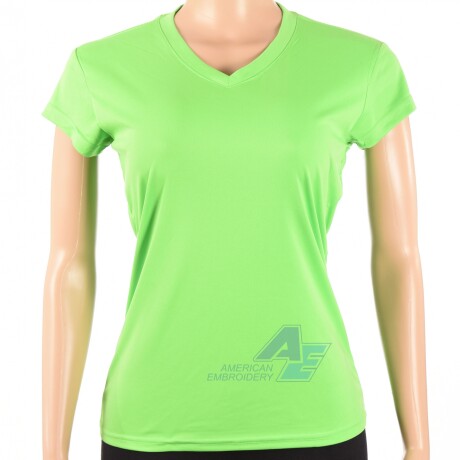 Remera Dry Fit Dama Verde fluo